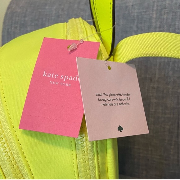 Kate Spade ♠️ Nylon Neon Yellow Backpack main image 7